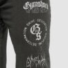 Distressed Graphic Joggers Black Acid Wash - Image 6