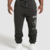 Distressed Graphic Joggers Black Acid Wash - Image 9