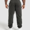 Distressed Graphic Joggers Black Acid Wash - Image 11