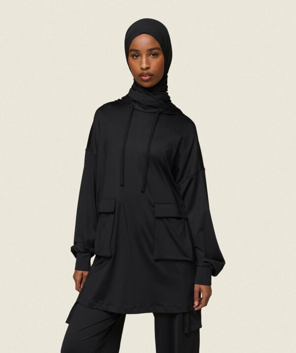 GS x Leana Deeb Oversized Hoodie Black