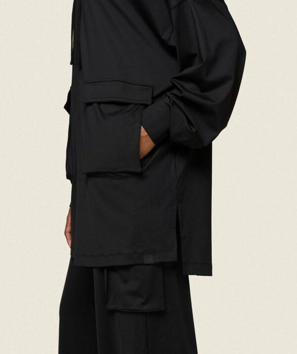 GS x Leana Deeb Oversized Hoodie Black - immagine 8