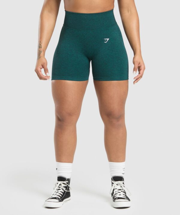 Lift Seamless Shorts Functional Teal/Black Marl