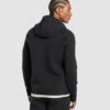 Flat Knit Zip Up Hoodie Black - immagine 2