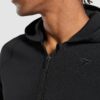 Flat Knit Zip Up Hoodie Black - immagine 5