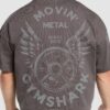 Movin' Metal Graphic T-Shirt Greyed Purple - immagine 4