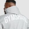 Power Zip Up Hoodie Light Grey Core Marl - immagine 7