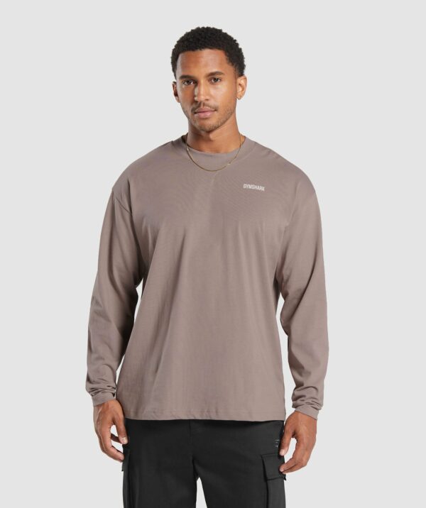 Rest Day Sweats Long Sleeve T-Shirt Powder Mauve - immagine 2