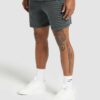 Heavyweight Ribbed Shorts Asphalt Grey - immagine 3