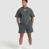 Heavyweight Ribbed Shorts Asphalt Grey - immagine 4