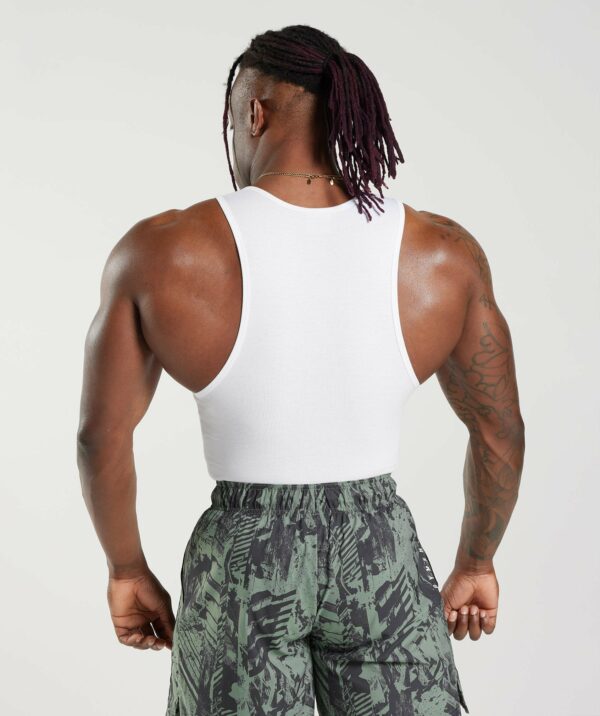 Ribbed Tank 3pk White/Black/Stone Grey Marl - immagine 4