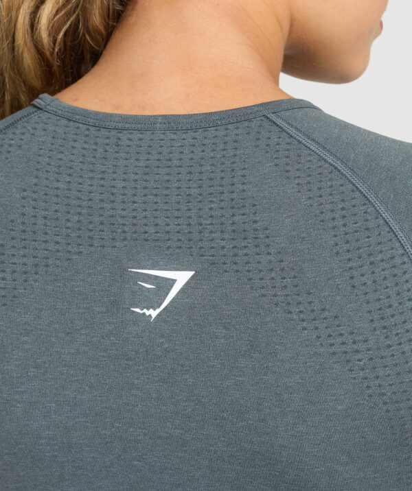 Vital Seamless Scoop Neck Top Strong Grey Marl - immagine 6